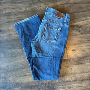 Buckle bootcut jeans